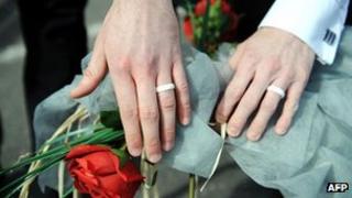 Same-sex wedding rings