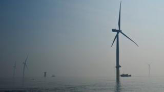 London Array wind turbines