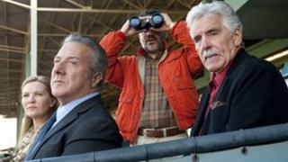 From left: Joan Allen, Dustin Hoffman, John Ortiz and Dennis Farina in Luck