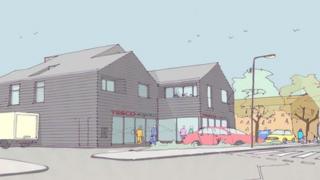 Artist's impression of Tesco in Aldeburgh