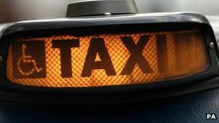 Taxi sign