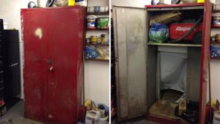 Cupboard with false back