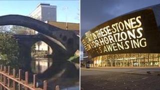 Pontypridd and Cardiff