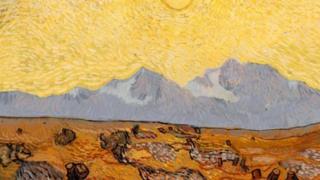 Van Gogh’s Olive Trees with Yellow Sky and Sun