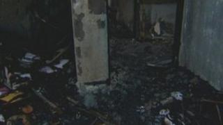 West Belfast hostel fire