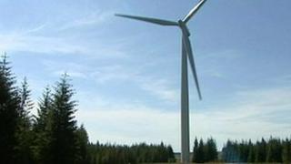 Example of an onshore wind turbine
