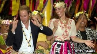 The Duke and Duchess of Cambridge in Tuvalu