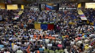Venezuelan opposition rally on 23 January
