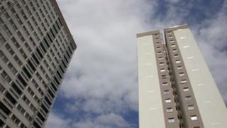 Tower blocks in East London