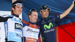 Geraint Thomas, Tom-Jelte Slagter a Javier Moreno
