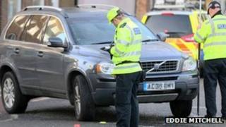 Scene of the accident in Worthing