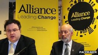 Stephen Farry and David Ford of Alliance
