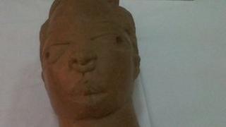 One of the Nok terracotta sculptures returned by France