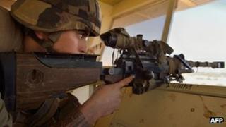 French troops in Timbuktu. 28 Jan 2013