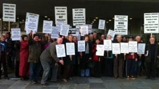 Protest in Truro
