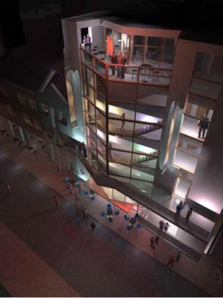 An image supplied to Hackney planning services of the proposal for site of The Theatre