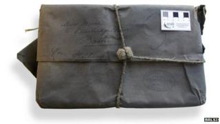 Satchel where most of the Strawberry Bank fossils were found