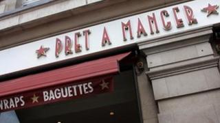 Pret A Manger shop front