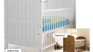Stratford Cot bed safety notice