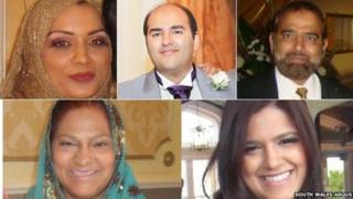 Bilques Hayat, Mohammed Isshaq, Shaukat Ali Hayat, Abida Hayat a Saira Zenub