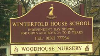 Winterfold House School sign