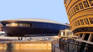 Artist's impression of Mary Rose Museum