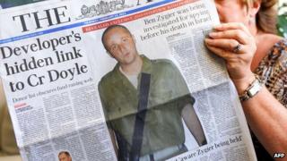 Photographs and details of Ben Zygier made the front pages of Australia's newspapers on 14/2/13