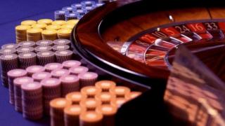 A roulette wheel