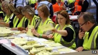 Подсчет голосов в Avon и Somerset