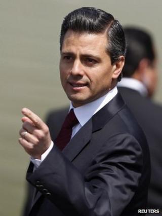 Enrique Pena Nieto in February 2012