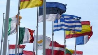 EU member state flags