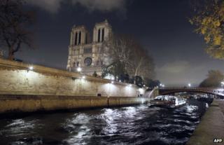 France's iconic Notre Dame cathedral in Paris (image from November 2012)