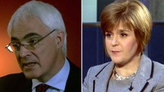 Alistair Darling and Nicola Sturgeon