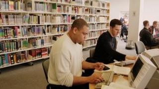 Library computer users