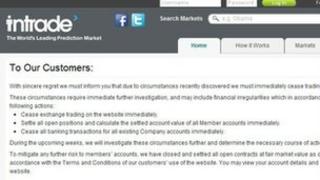 Intrade screenshot