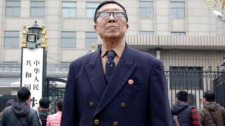 Huang Baojun, 71, worked as a teacher for employees of the Ministry of Railways
