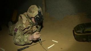 Inside the caves at The Defence Explosive ordnance disposal, Munitions and Search Training Regiment