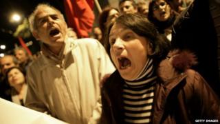 Protestors angry at plans for Cyprus