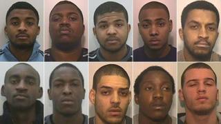 From top left: Lathan Forrester, Derico Smith, Ashaun Townsend, Tremaine Lee, Lance Forrester, Rumaal Ingram, Clarence Edwards, Warren Mason, Olushola Watson and Jermaine Wilson