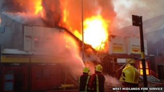 The fire at the shop earlier