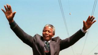 Nelson Mandela, 1990