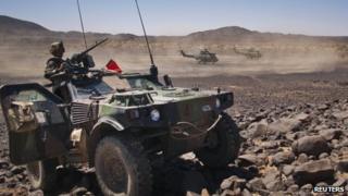 French troops in Mali, March 2013