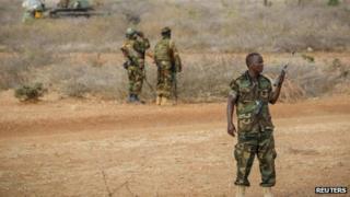 Ugandan officer serving with the African Union Mission in Somalia - February 2013