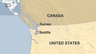 Map of Sumas, WA