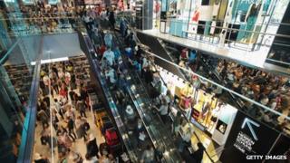 Shoppers in Berlin