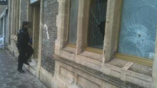 Smashed windows