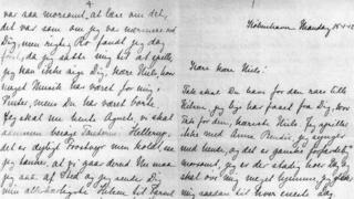 Letter to Nils Bohr from his fiancee Margrethe