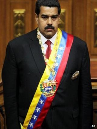 President Nicolas Maduro inaugurated