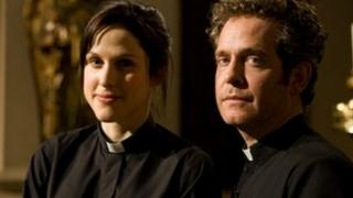 Amanda Hale and Tom Hollander in Rev