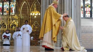 Monsignor Martin was ordained at St Patrick's Cathedral in Armagh on Sunday